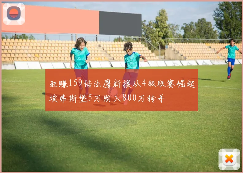 狂赚159倍法鹰新援从4级联赛崛起埃弗斯堡5万购入800万转手